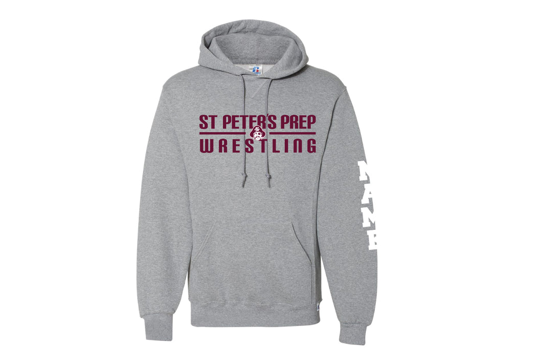 St Peter's Prep Wrestling Russell Athletic Cotton Hoodie -Gray - 5KounT