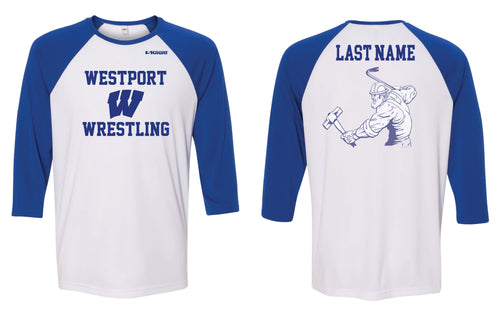 Westport Wreckers Baseball Shirt - White/Royal - 5KounT2018