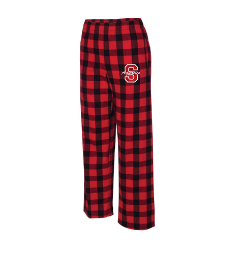 Scarlet Aquatics Flannel Pajama Pants Red & Black - 5KounT2018