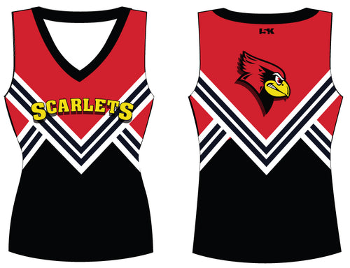 Scarlets Cheer Sublimated Cheer Vest - 5KounT
