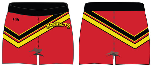 Scarlets Cheer Sublimated Shorts - Stripes - 5KounT