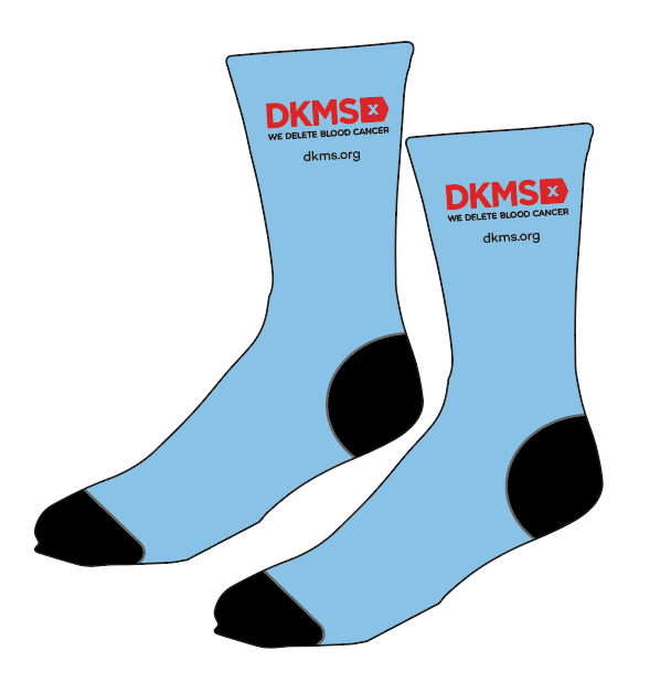 DKMS Sublimated Socks - Light Blue