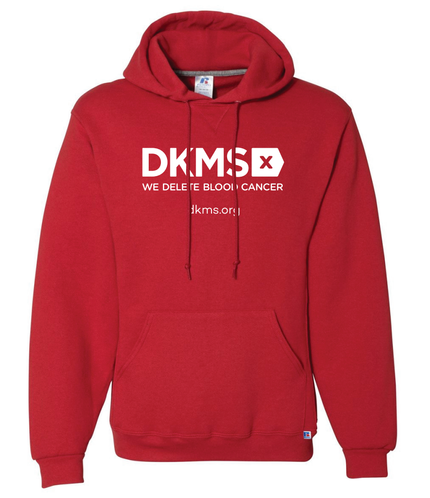 DKMS Russell Athletic Cotton Hoodie - Red