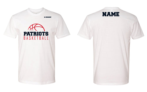 Secaucus Basketball Cotton Crew Tee - White - 5KounT2018