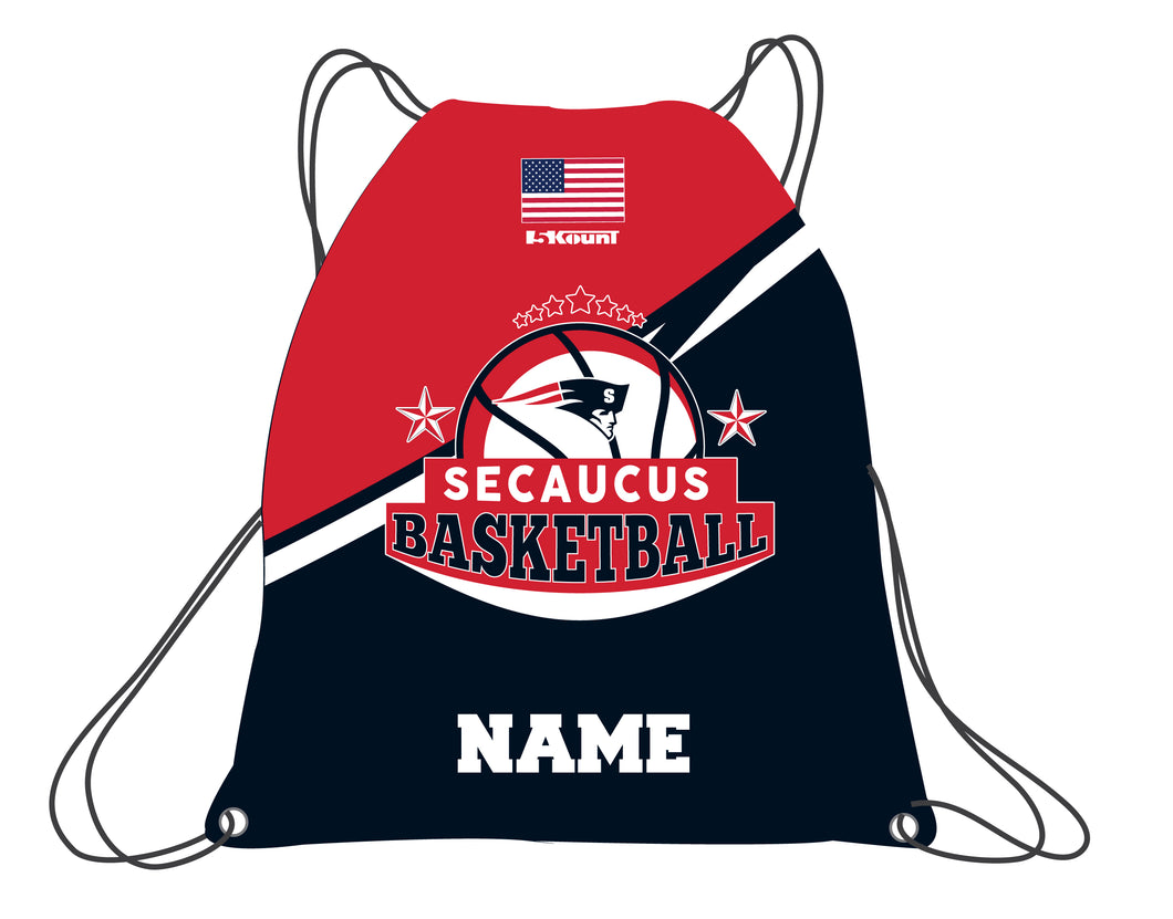 Secaucus Basketball Sublimated Drawstring Bag - 5KounT2018