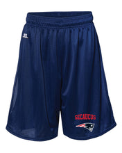 Secaucus Community Russell Athletic Tech Shorts - Silver/Navy - 5KounT2018