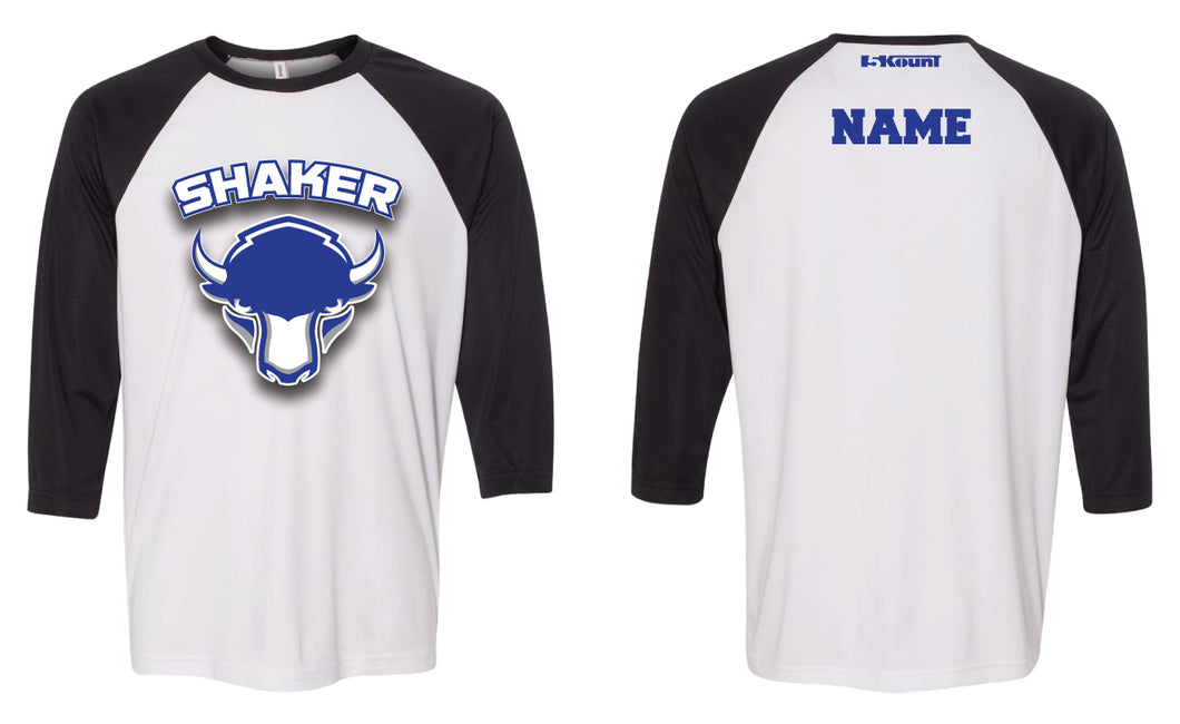Shaker Wrestling Baseball Shirt - Black/White - 5KounT