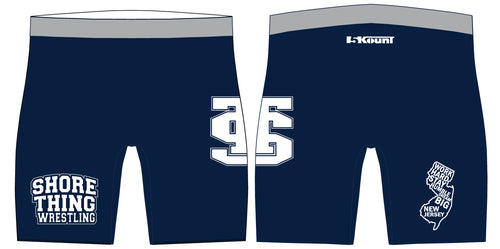 Shore Thing Wrestling Sublimated Compression Shorts - 5KounT