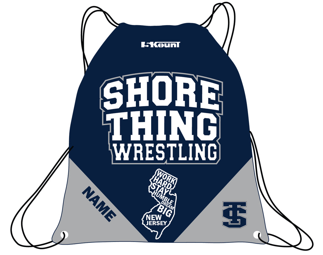 Shore Thing Wrestling Sublimated Drawstring Bag - 5KounT