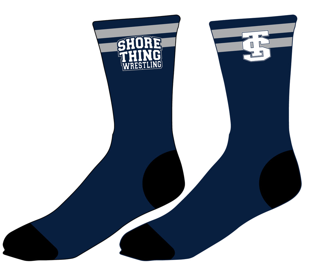 Shore Thing Wrestling Sublimated Socks - 5KounT