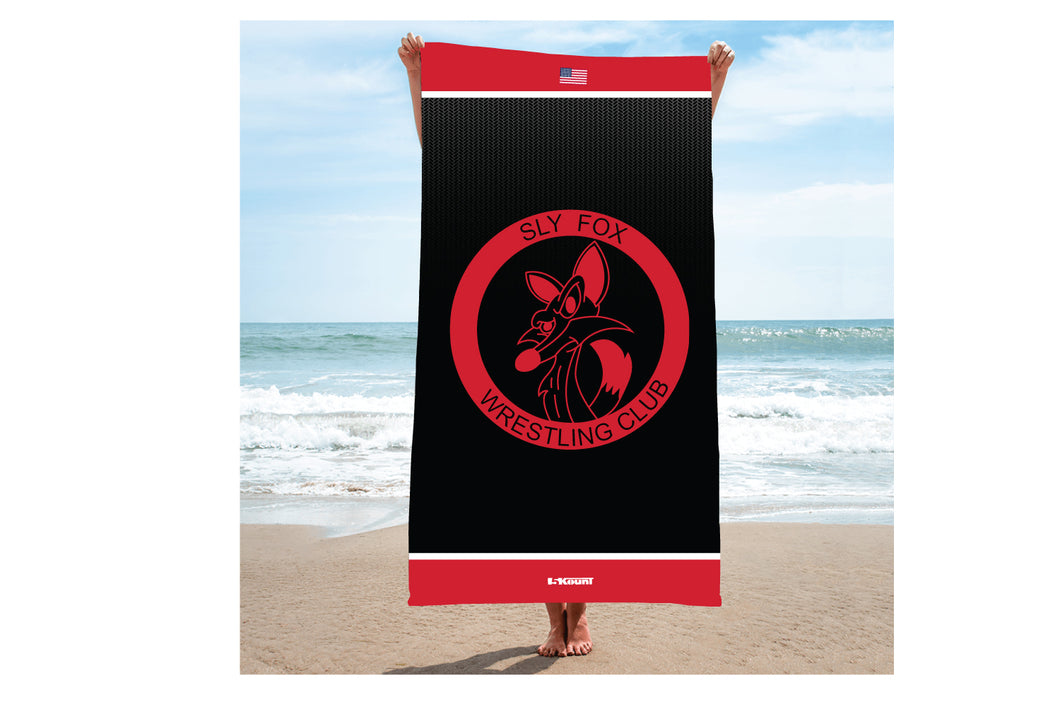 Sly Fox Wrestling Club Sublimated Beach Towel - 5KounT