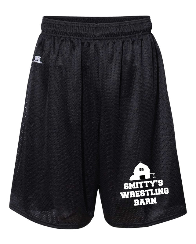 Smitty's Wrestling Barn Russell Athletic Tech Shorts - Black - 5KounT2018