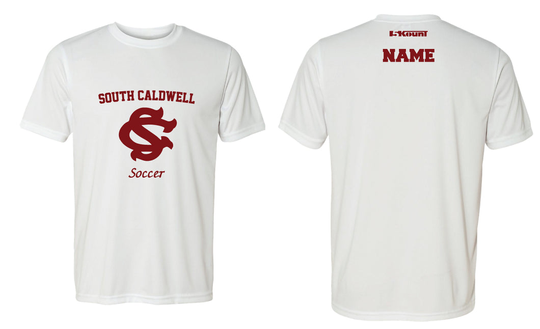 South Caldwell Soccer DryFit Performance Tee - White - 5KounT