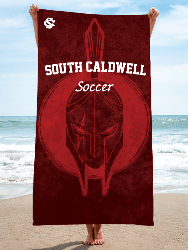 South Caldwell HS Soccer Sublimated Beach Towel - 5KounT2018