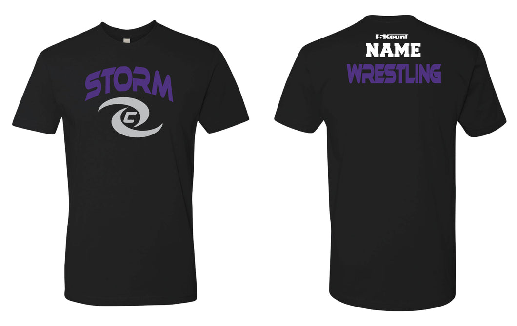 Storm Wrestling Cotton Crew Tee - Black - 5KounT