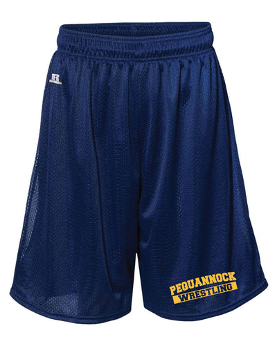 Pequannock Wrestling Russell Athletic  Tech Shorts - Navy - 5KounT2018