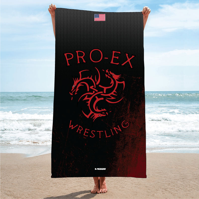 ProEx Wrestling Club Sublimated Beach Towel - 5KounT2018