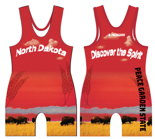 STATE - North Dakota Singlet Red - 5KounT2018