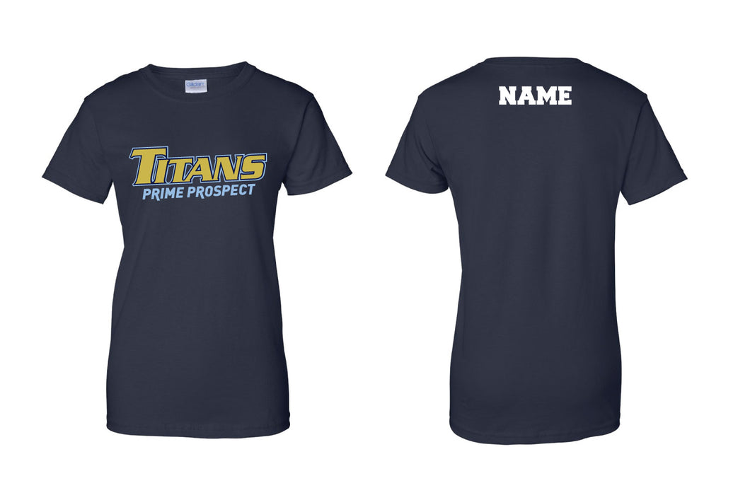 Titans Baseball Cotton Women's Crew Tee - Navy - 5KounT