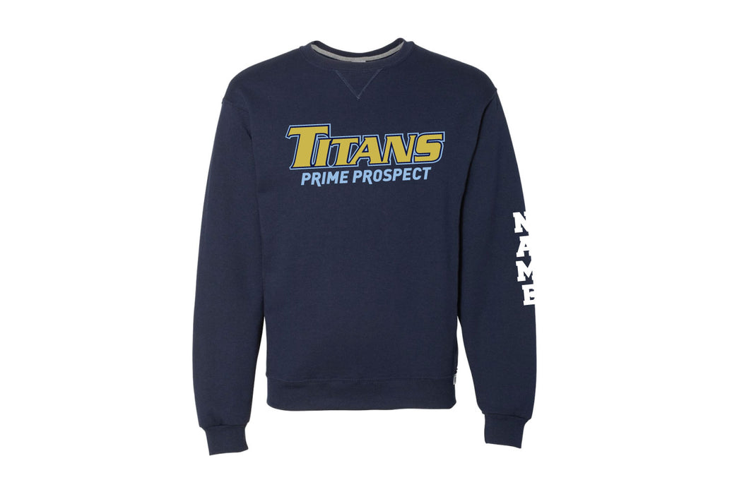 Titans Baseball Cotton Crewneck Sweatshirt - Navy - 5KounT