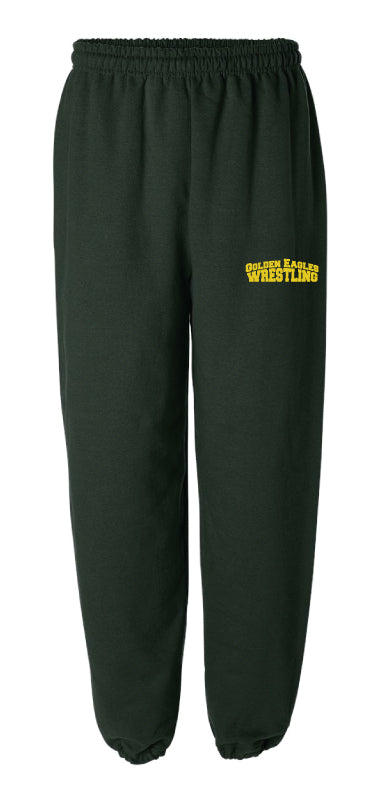 Madison Plains HS Wrestling Cotton Sweatpants - Forest - 5KounT