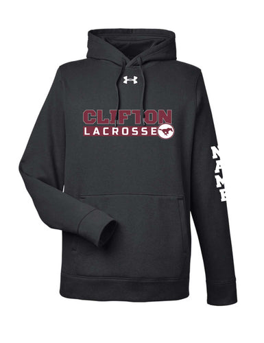 Clifton Lacrosse Under Armour Men's Hoodie - Black