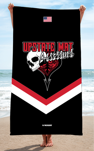 Upstate Mat Assassins Wrestling Sublimated Beach Towel - 5KounT2018