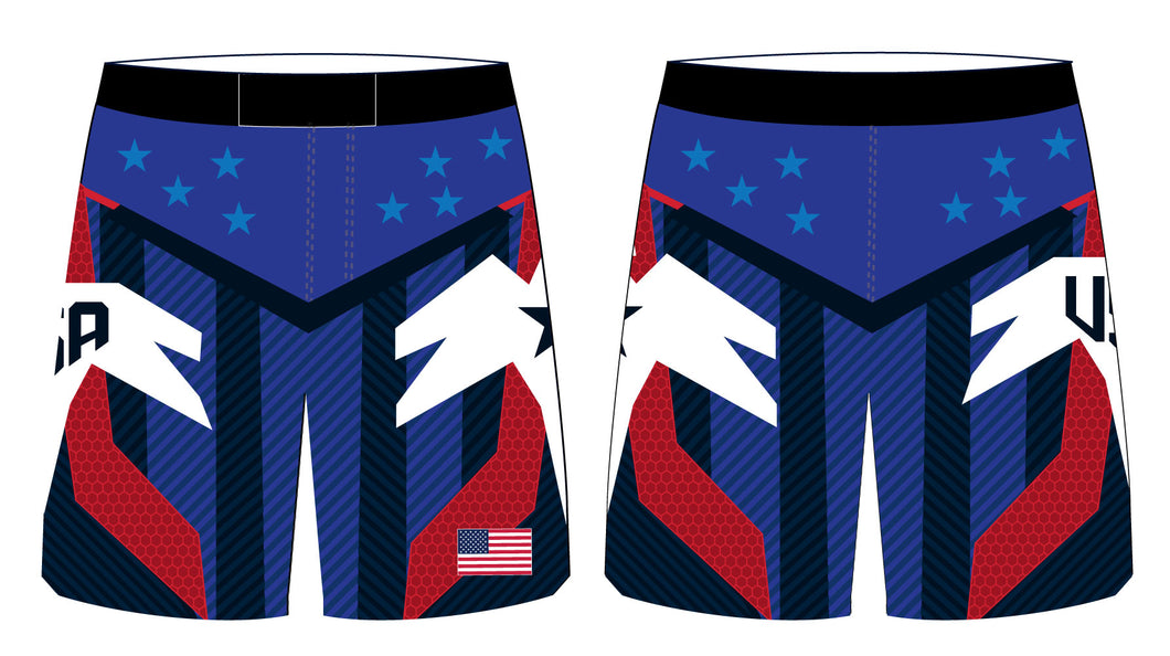 USA Sublimated Fight Shorts - 5KounT2018