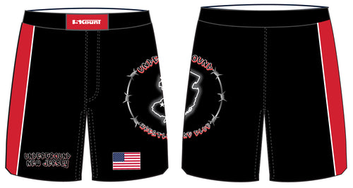 NJ Underground Wrestling Club Sublimated Fight Shorts - 5KounT2018