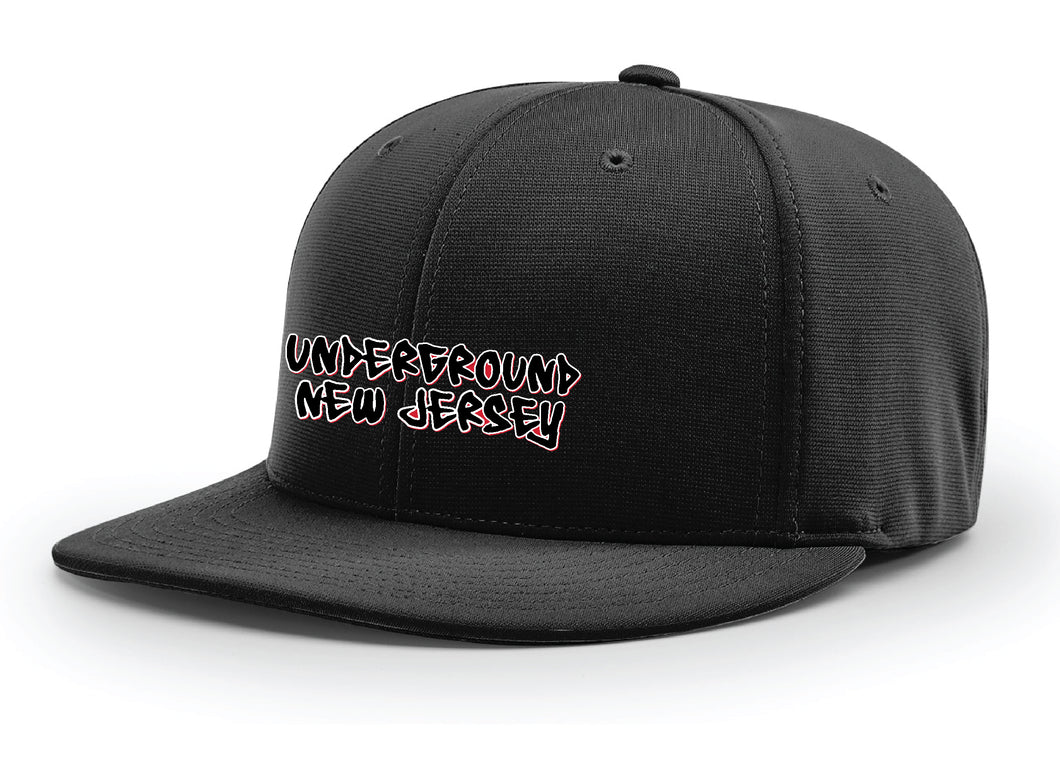 NJ Underground Wrestling Club Flexfit Cap - Black - 5KounT2018