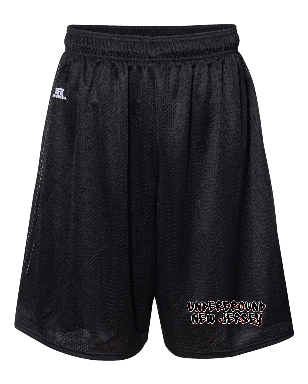 NJ Underground Wrestling Club Russell Athletic  Tech Shorts - Black - 5KounT2018