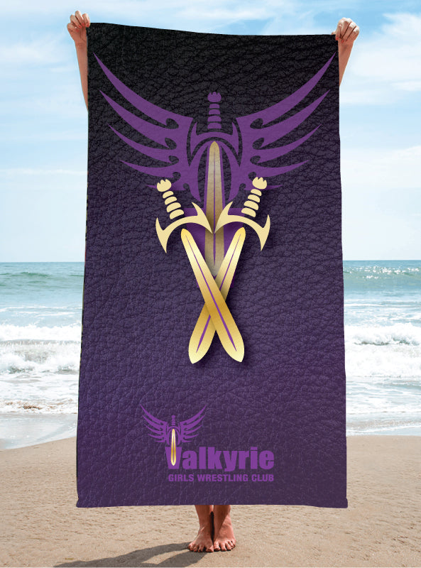 Valkyrie Girls Wrestling Sublimated Beach Towel - 5KounT2018
