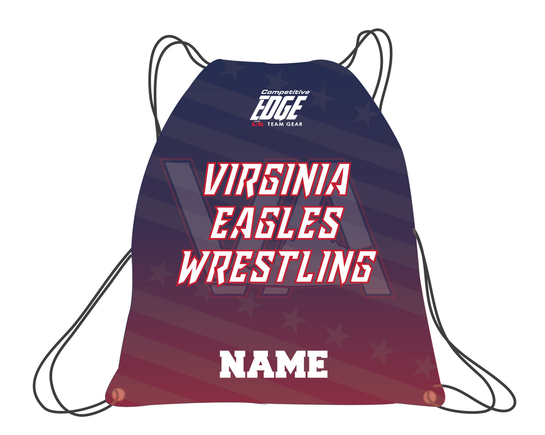 Virginia Eagles Wrestling Sublimated Drawstring Bag - 5KounT2018