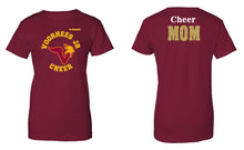 Voorhees Jr Cheer Cheer Mom Cotton Women's Crew Tee - Cardinal - 5KounT2018