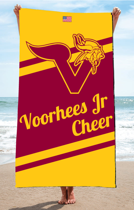 Voorhees Jr Cheer Sublimated Beach Towel - 5KounT2018