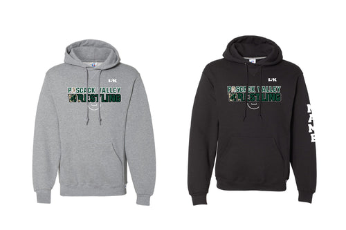 Pascack Valley Wrestling Russell Athletic Cotton Hoodie - Gray/Black