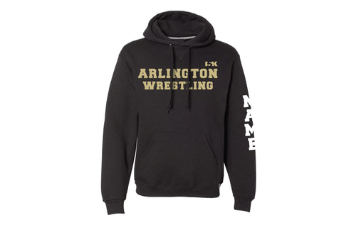 Arlington Wrestling Russell Athletic Cotton Hoodie - Black - 5KounT2018