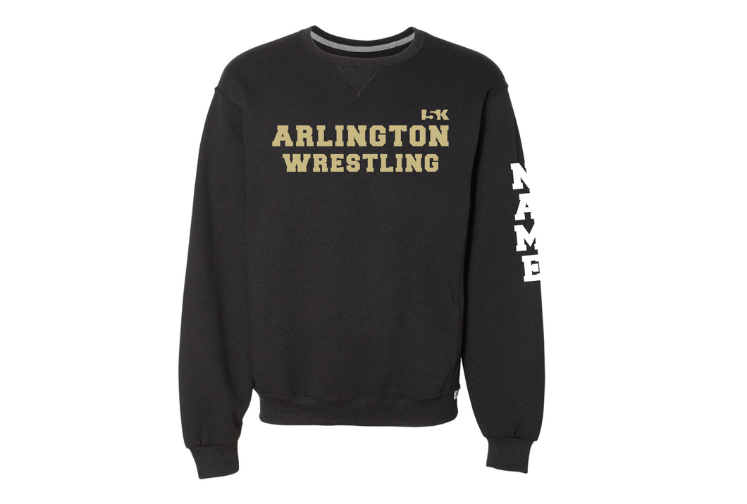 Arlington Wrestling Russell Athletic Cotton Crewneck Sweatshirt - Black - 5KounT2018