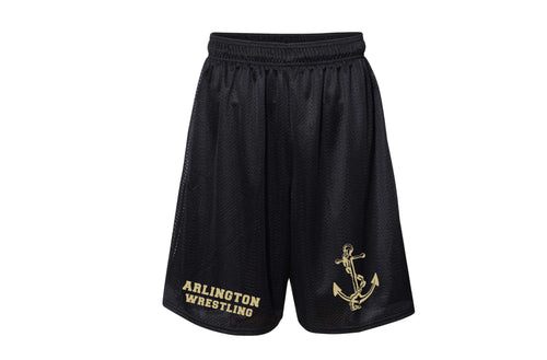 Arlington Wrestling Russell Athletic Tech Shorts - Black - 5KounT2018
