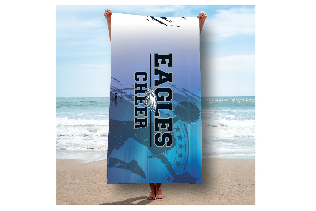 Wethersfield Eagles Cheer Beach Sublimated Beach Towel - 5KounT