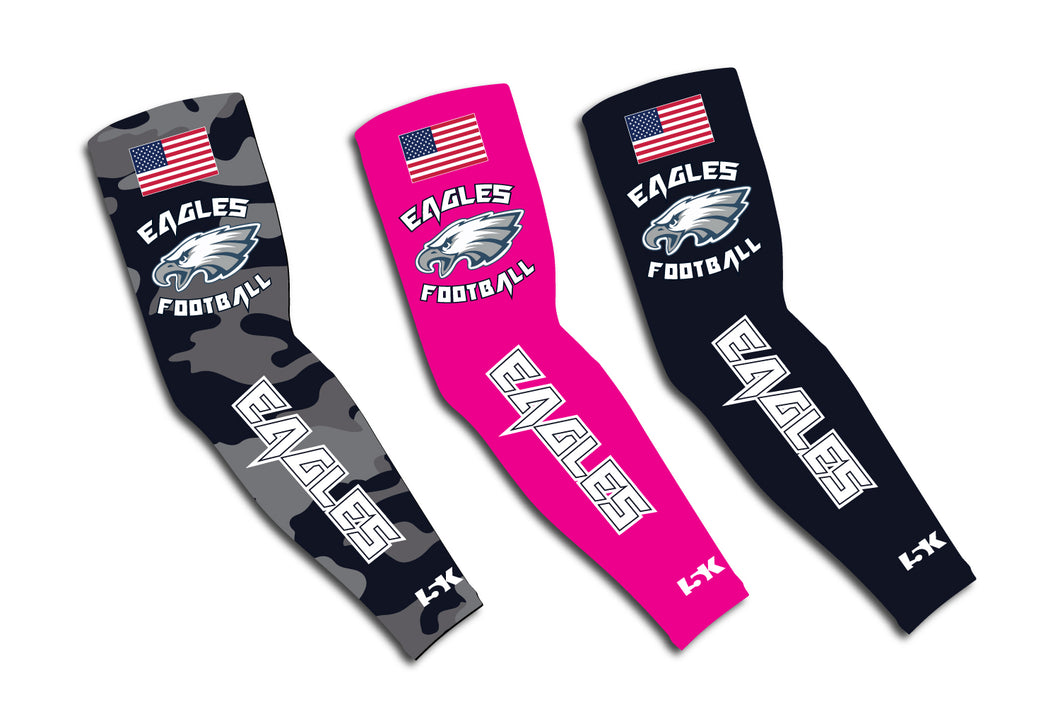 Wethersfield Eagles Football Sublimated Compression Sleeves - Camo/Pink/Navy - 5KounT