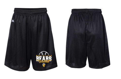 West Milford Baseball Russell Athletic Tech Shorts - Black