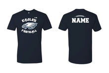 Wethersfield Eagles Football Cotton Crew Tee Navy - 5KounT