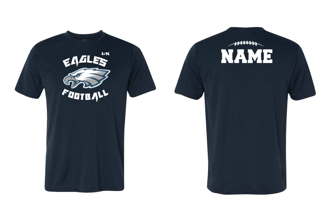 Wethersfield Eagles Football Dryfit Performance Tee-Navy - 5KounT