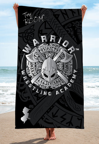Warriors Wrestling Academy Sublimated Beach Towel - 5KounT2018