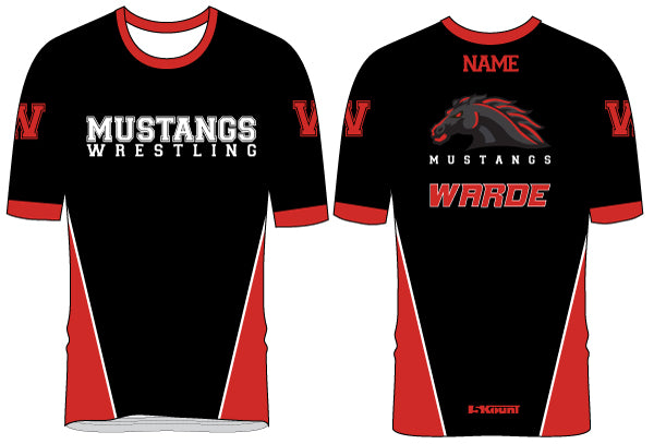 Warde Mustangs Sublimated Fight Shirt - 5KounT