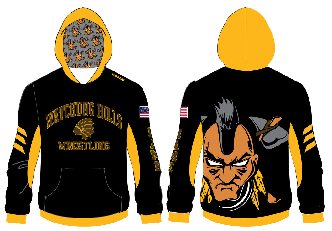 Watchung Hills Wrestling Sublimated Hoodie - 5KounT2018