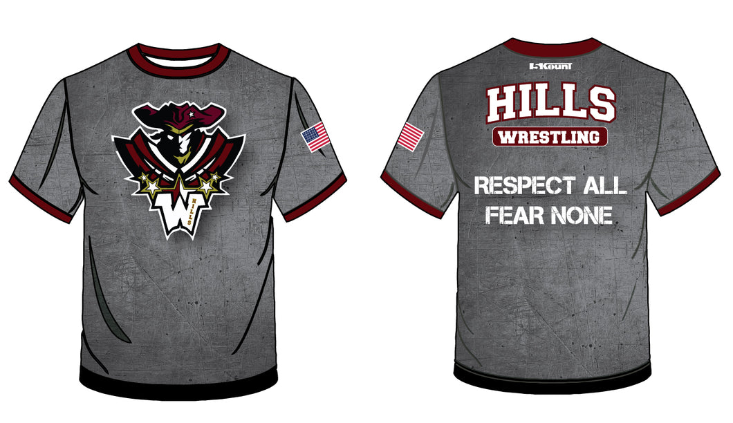 Wayne Hills Respect All Fear None Sublimated Fight Shirt - 5KounT