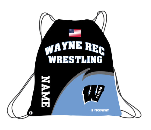 Wayne Rec Wrestling Sublimated Drawstring Bag - 5KounT2018