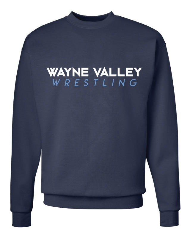 Wayne Valley Wrestling Crewneck Sweatshirt - Navy - 5KounT